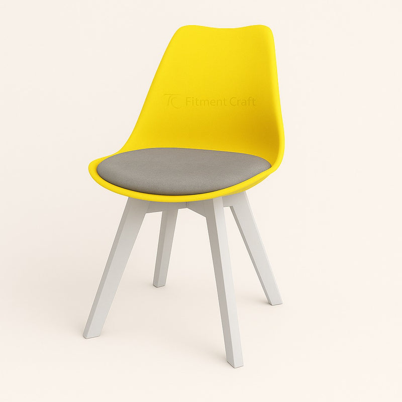 Tulip Wing Chair  - Yellow