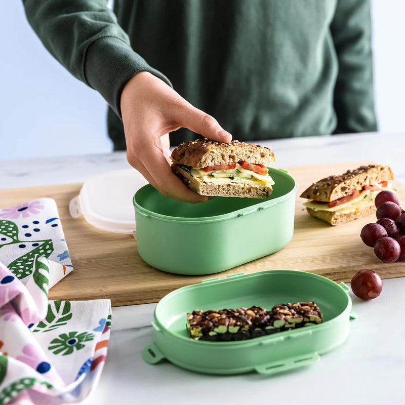 Utbjuda Stackable Lunch Box For Dry Food for kids school tiffin, office meal prep, picnic snacks and easy carrying daily