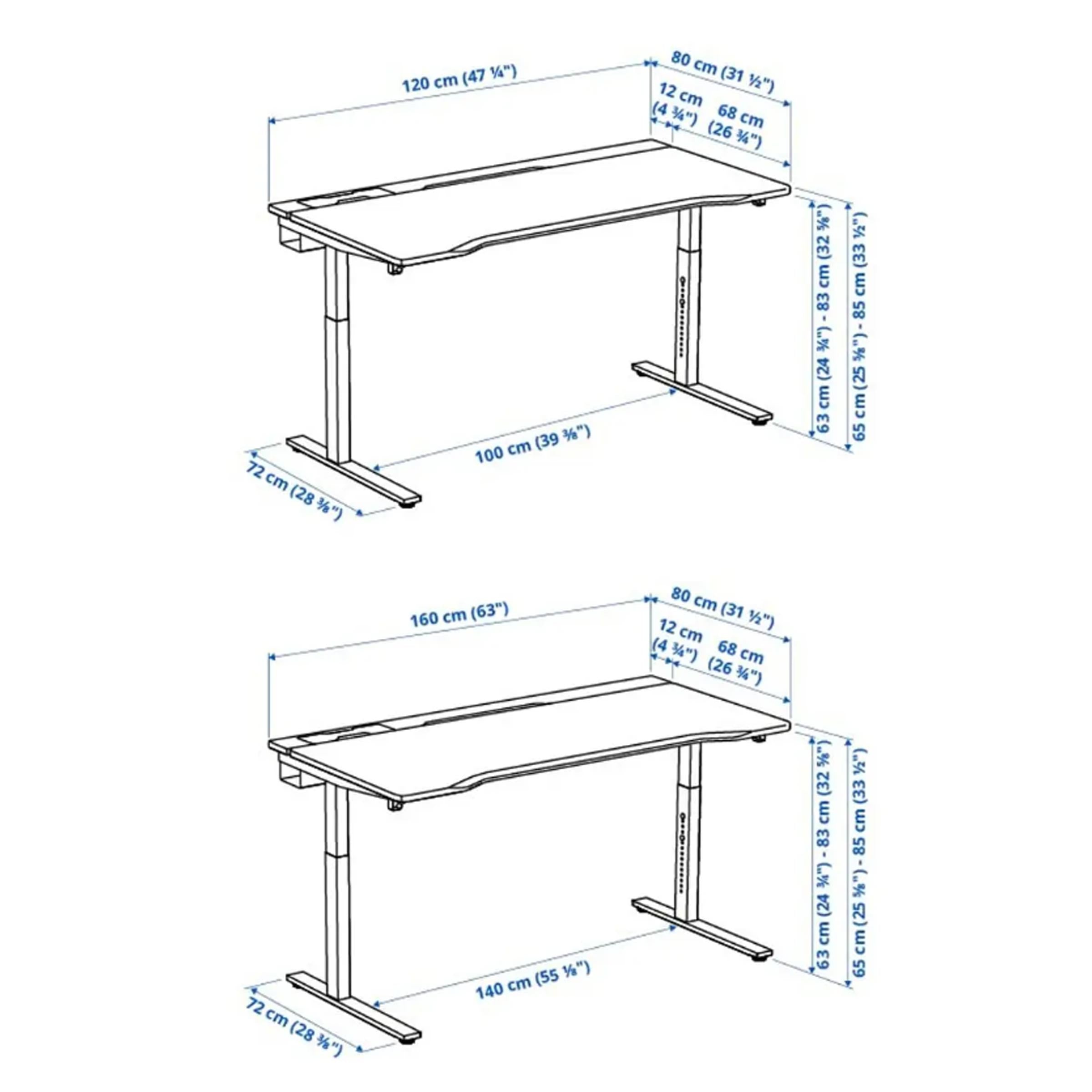 Utmaning black gaming table with strong steel frame, cable management, and comfortable design for PC gaming rooms in BD.