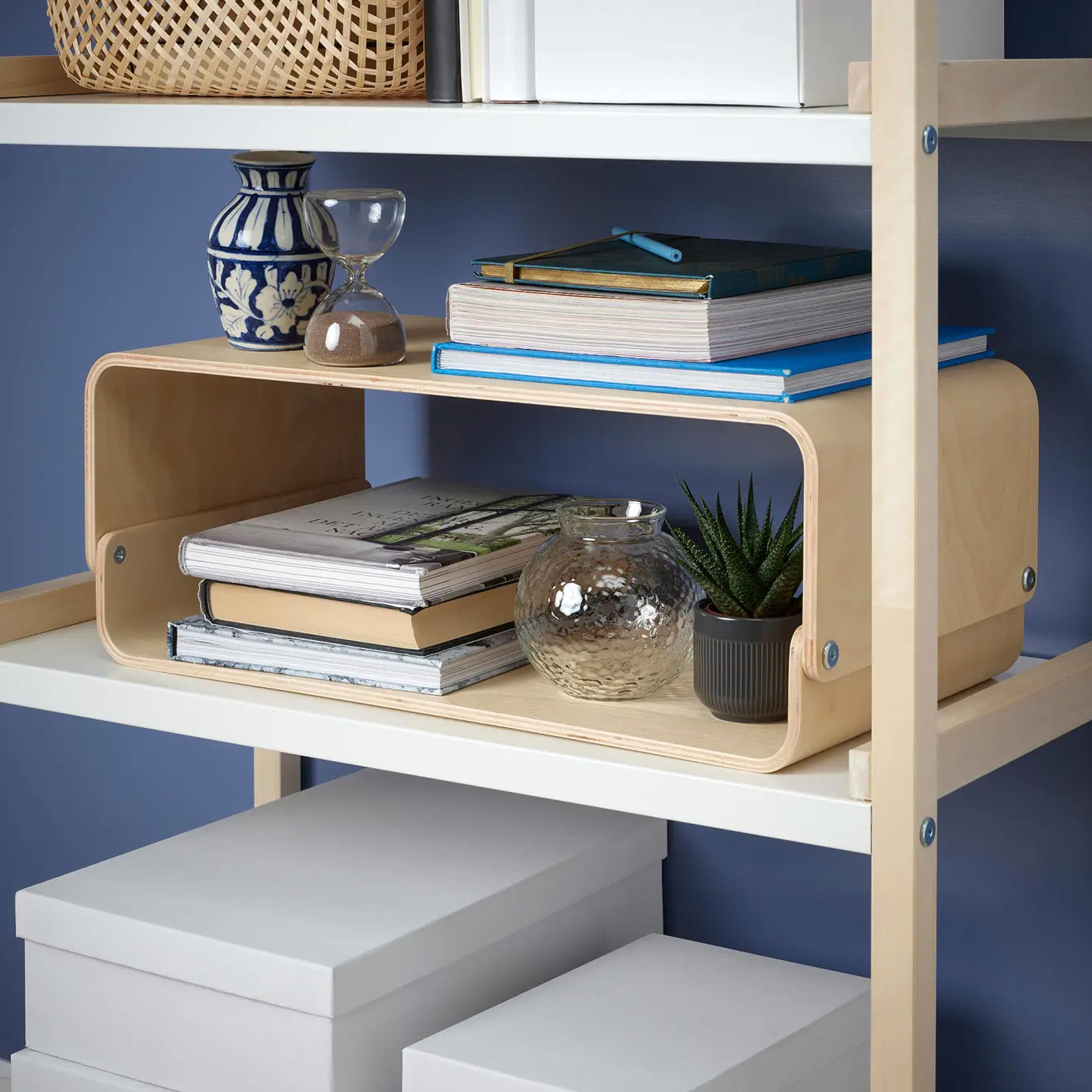 Vattenkar laptop stand for office desk, study table and home workspace with raised screen height and storage space daily