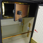 Veela Digital Safety Locker with open door and heavy-duty locking bolts for cash and jewelry