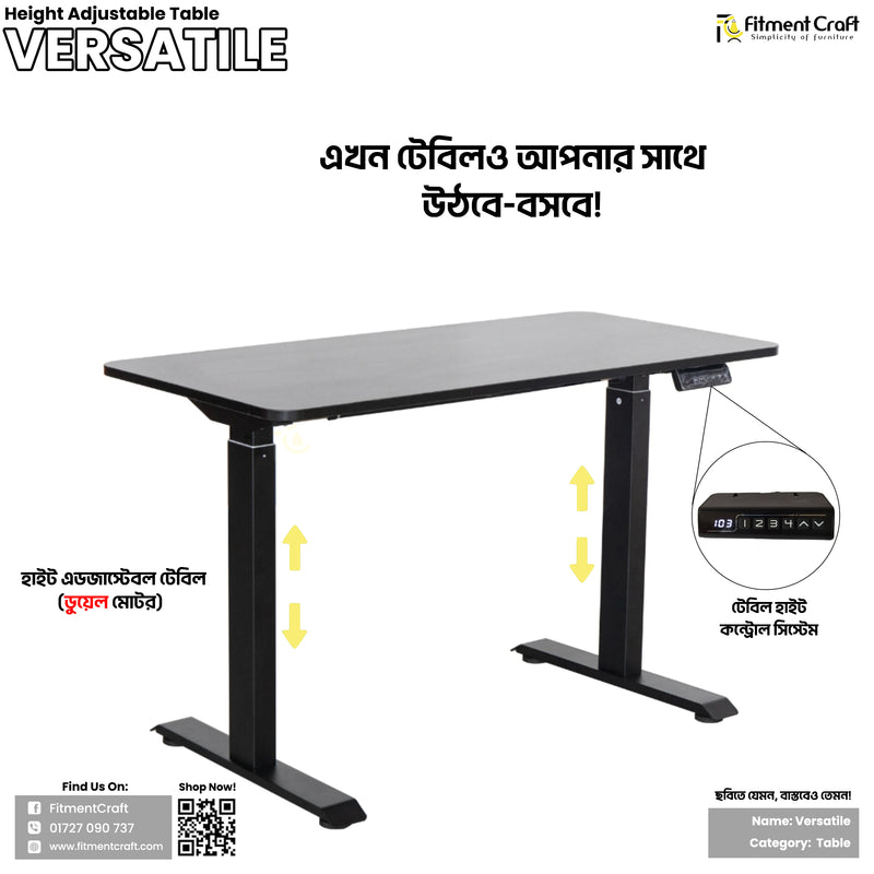 Versatile - Dual Motor Height Adjustable Table