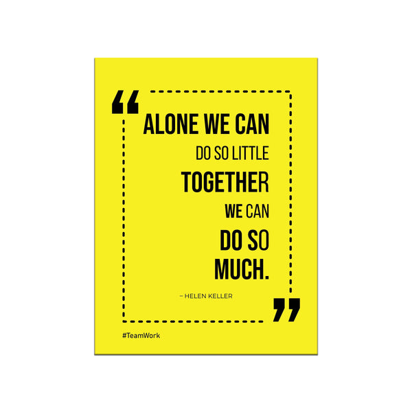 Wall Canvas (Alone we can)