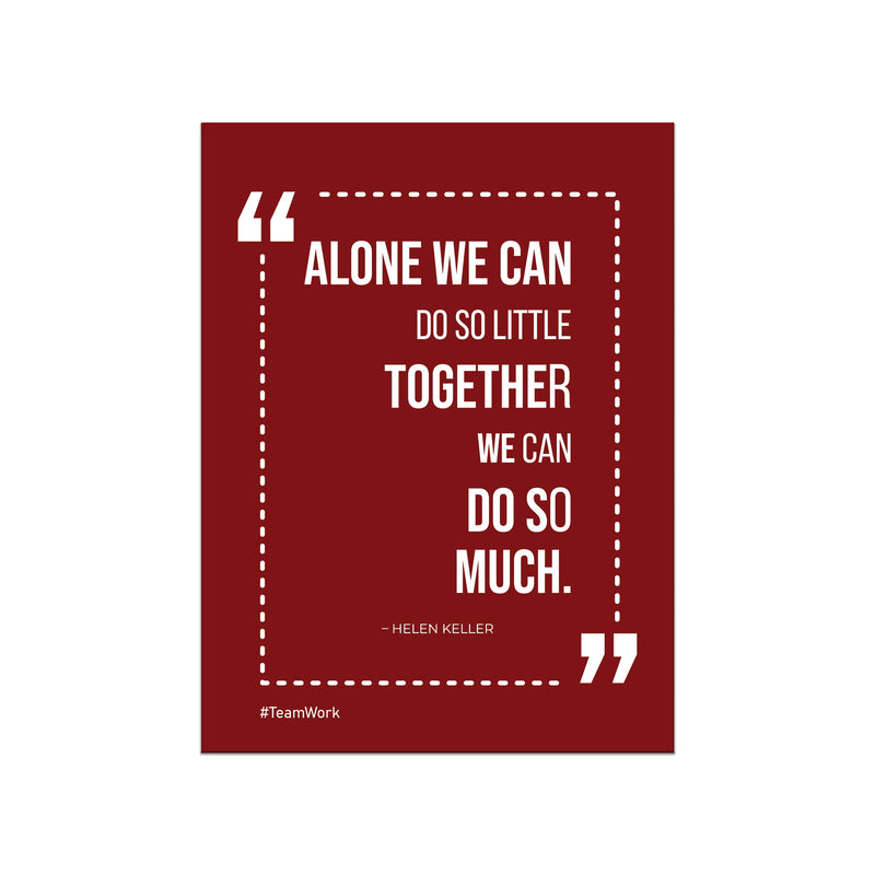 Wall Canvas (Alone we can)