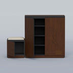 Modern shoe cabinet with seat made from LB and MDF wood for bedroom and entrance organization