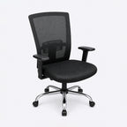 Yaxon Executive Chair ergonomic mesh office chair for long hours work with lumbar support and adjustable height