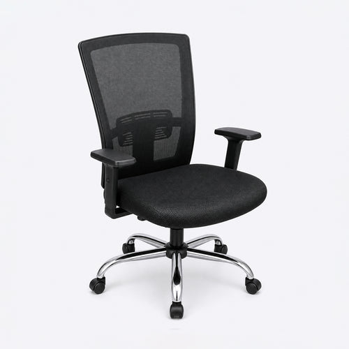 Yaxon Executive Chair ergonomic mesh office chair for long hours work with lumbar support and adjustable height