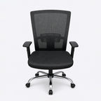 Yaxon Executive Chair ergonomic mesh office chair for long hours work with lumbar support and adjustable height