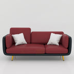 Buy Zenline three seater sofa in Bangladesh with engineered wood frame, foam padding and smooth rexine upholstery.