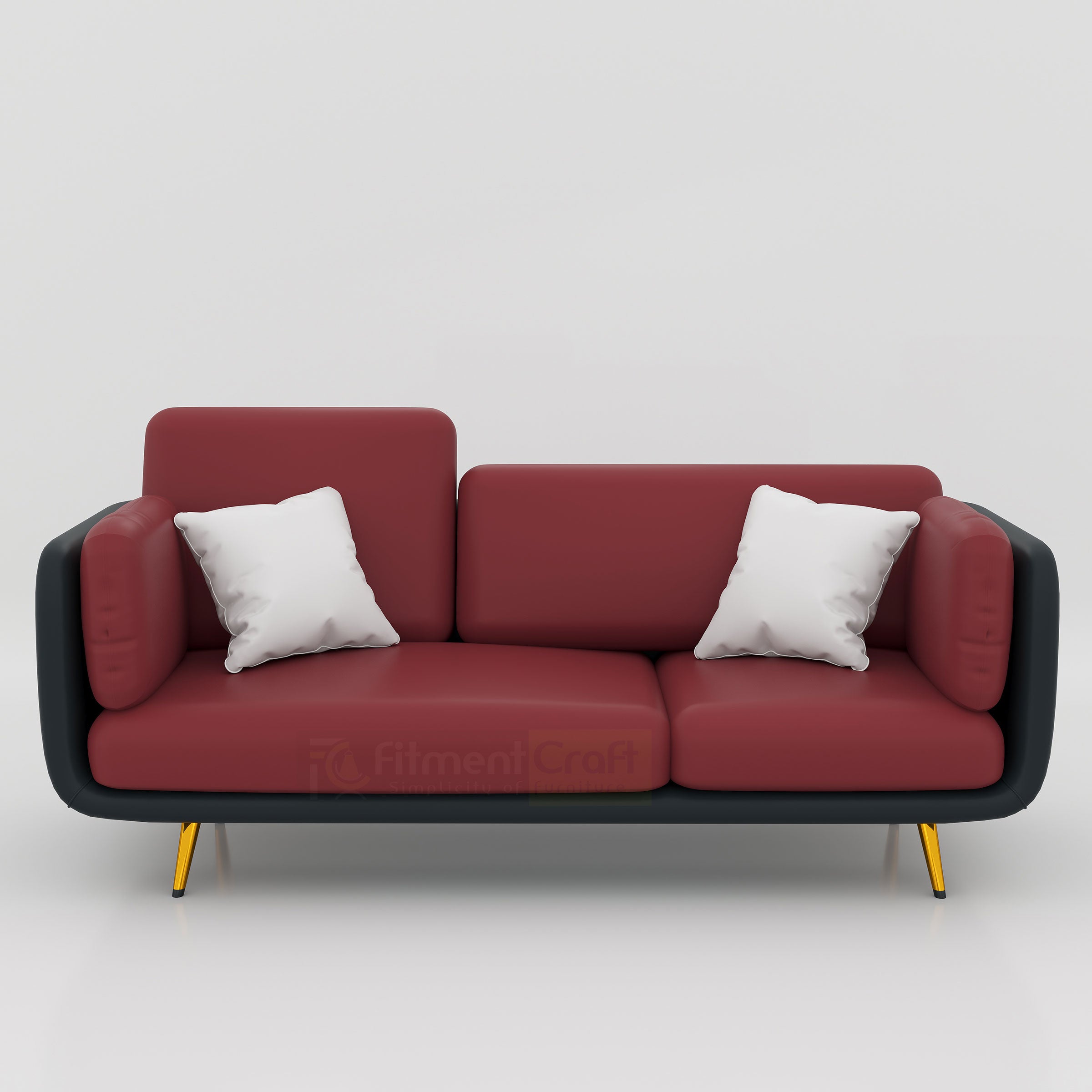 Buy Zenline three seater sofa in Bangladesh with engineered wood frame, foam padding and smooth rexine upholstery.