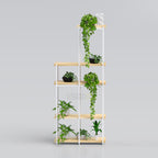 Contemporary plant display rack for living room balcony and apartment décor with indoor flower pots