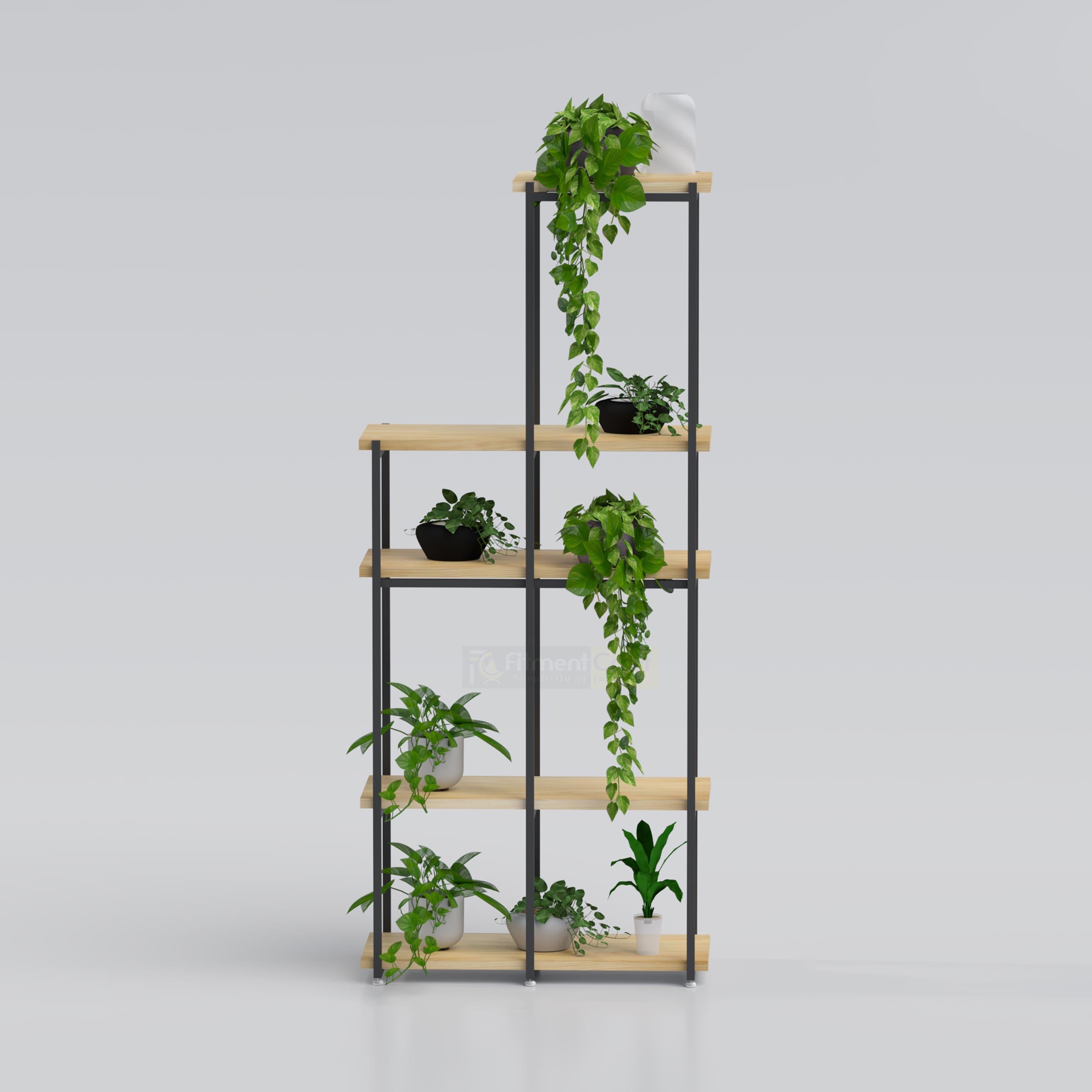 Contemporary plant display rack for living room balcony and apartment décor with indoor flower pots