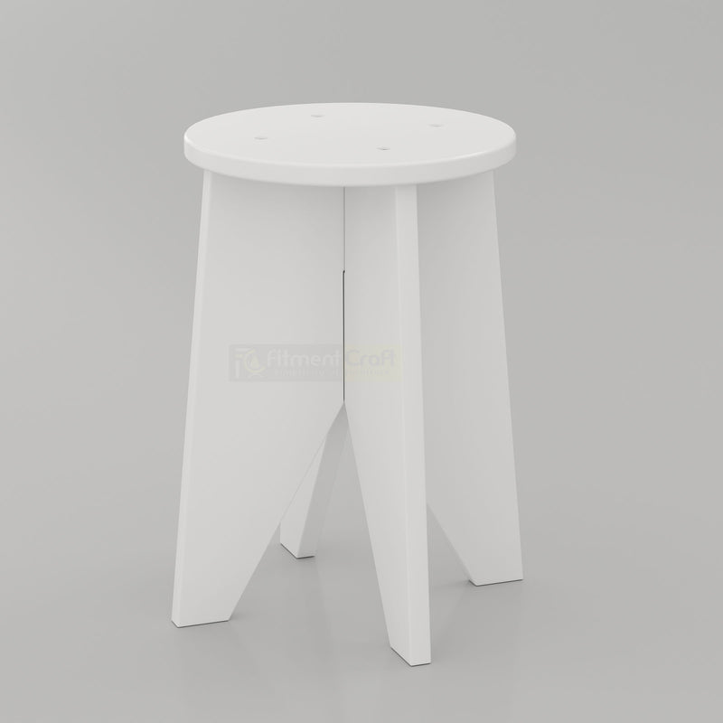 Contemporary Zevon stool crafted from engineering wood for elegant home and commercial interiors