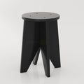 Modern Zevon stool made from engineering wood with round top design for stylish home and office interiors