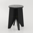 Modern Zevon stool made from engineering wood with round top design for stylish home and office interiors