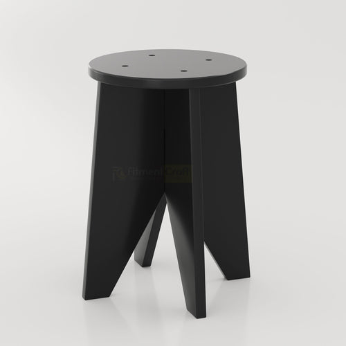 Modern Zevon stool made from engineering wood with round top design for stylish home and office interiors