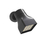 Black Risho spotlight angled view showing rectangular LED face