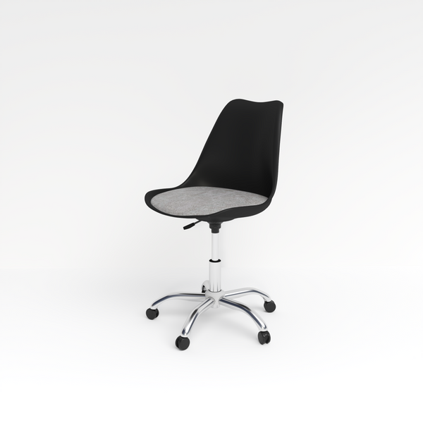 Tulip Revolving Chair - Black