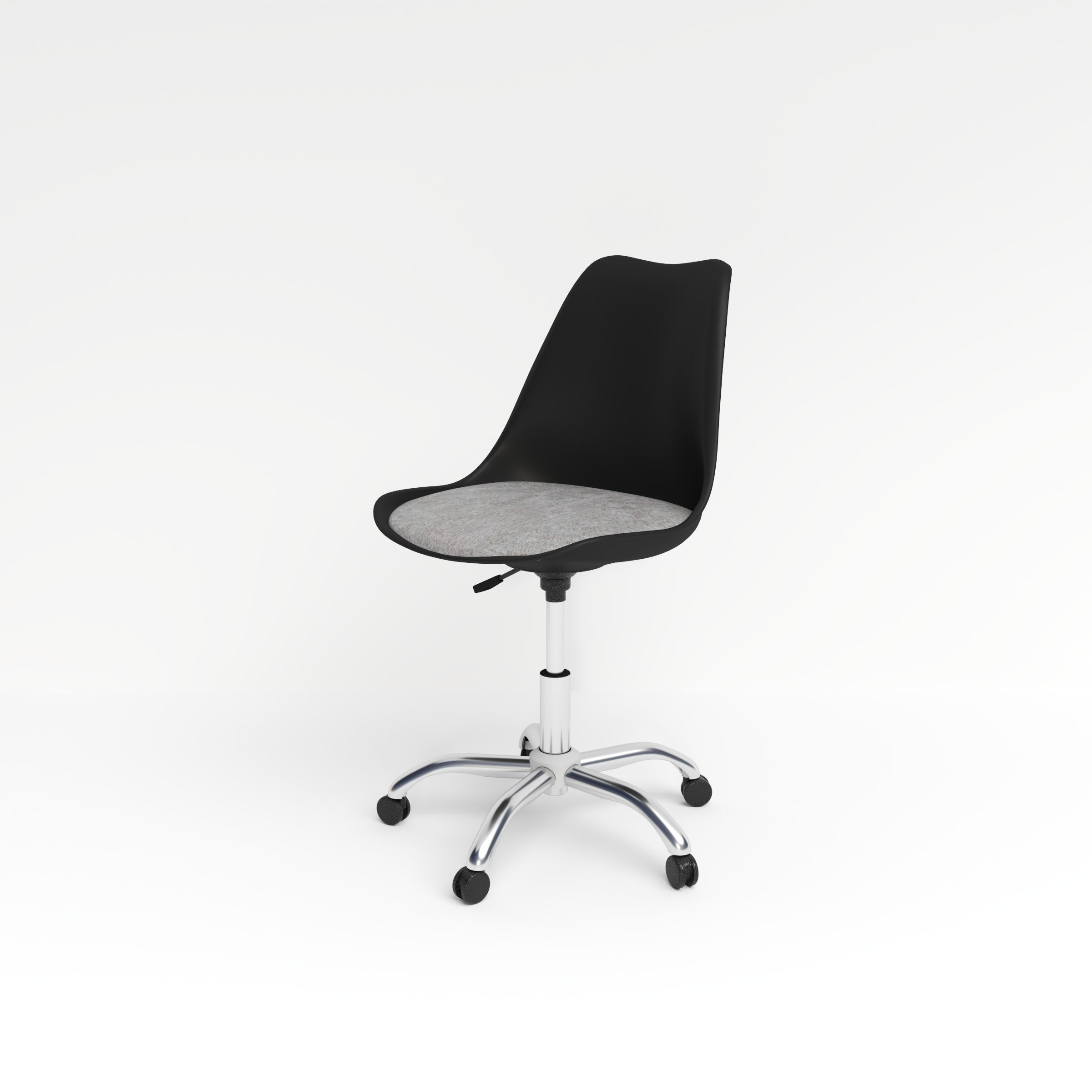 Tulip Revolving Chair - Black