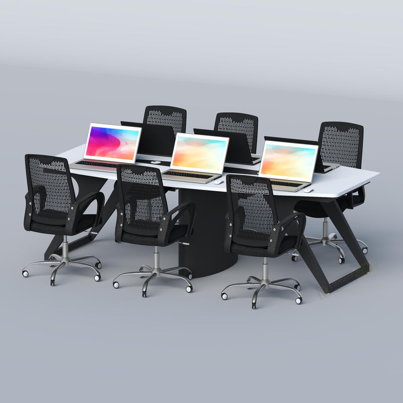Conference Table for 6 to 8 people featuring a durable structure, modern style, and efficient meeting room functionality