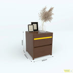Goldline Bed Side Table - Standard dimensions diagram