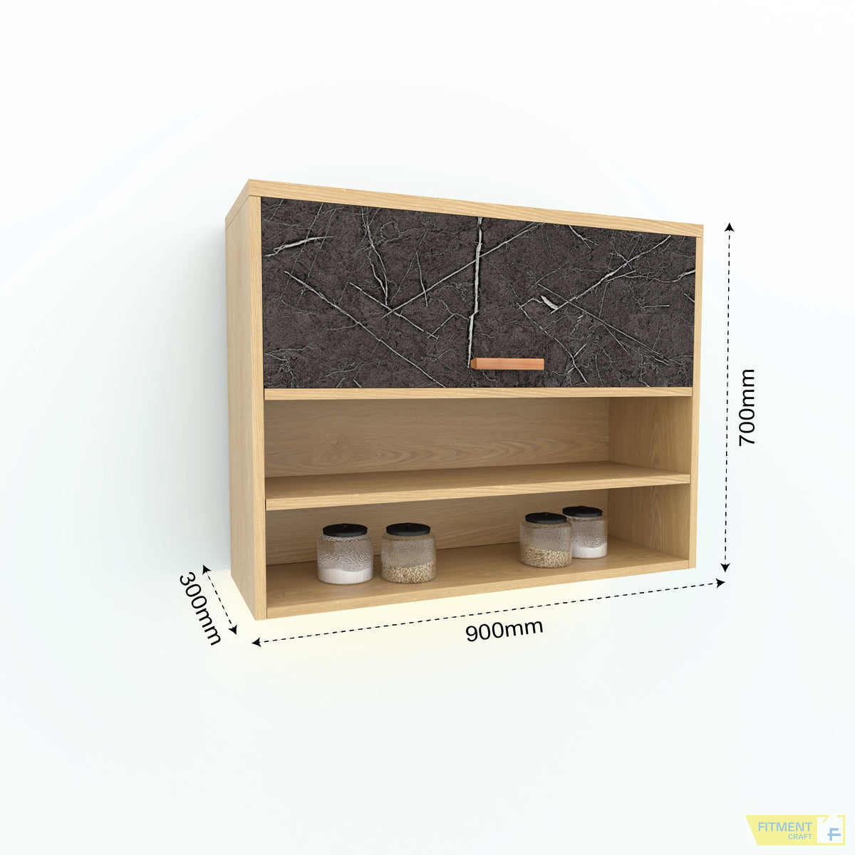 Jasmine kitchen HC Solid Door Cabinet – Small dimensions diagram