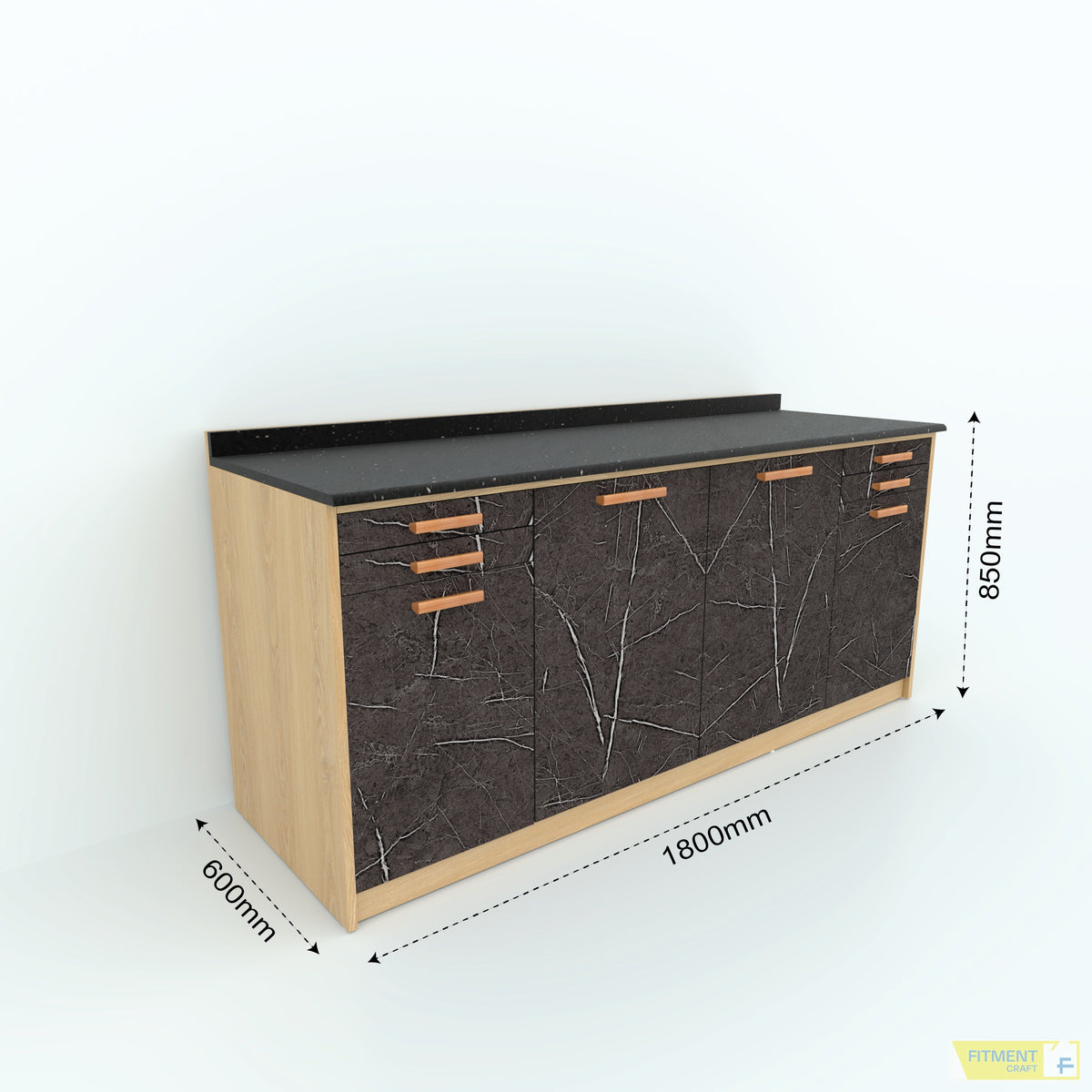Jasmine kitchen Counter Cabinet – Large dimensions diagram