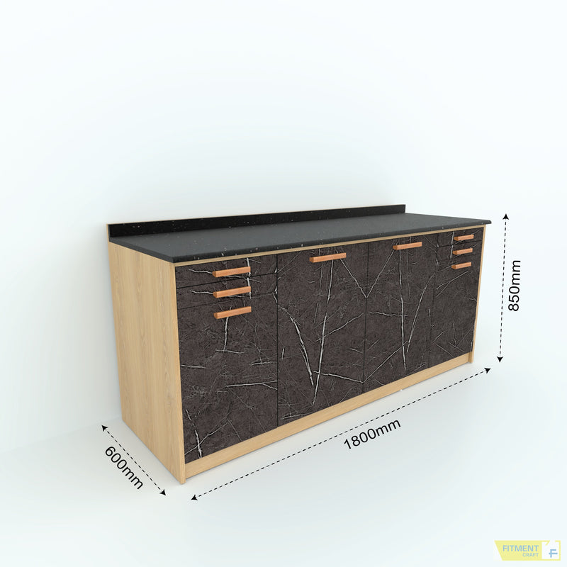 Jasmine kitchen Counter Cabinet - Large dimensions diagram