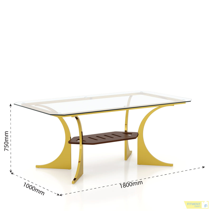 Radial Dining Table - Standard dimensions diagram