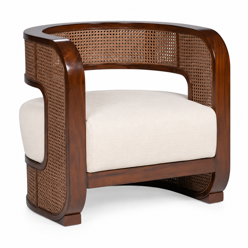Elowen Curved Lounge Armchair