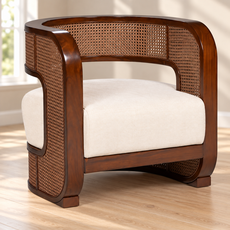 Elowen Curved Lounge Armchair