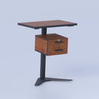 Durable teacher table for schools colleges and training centers with metal frame construction
