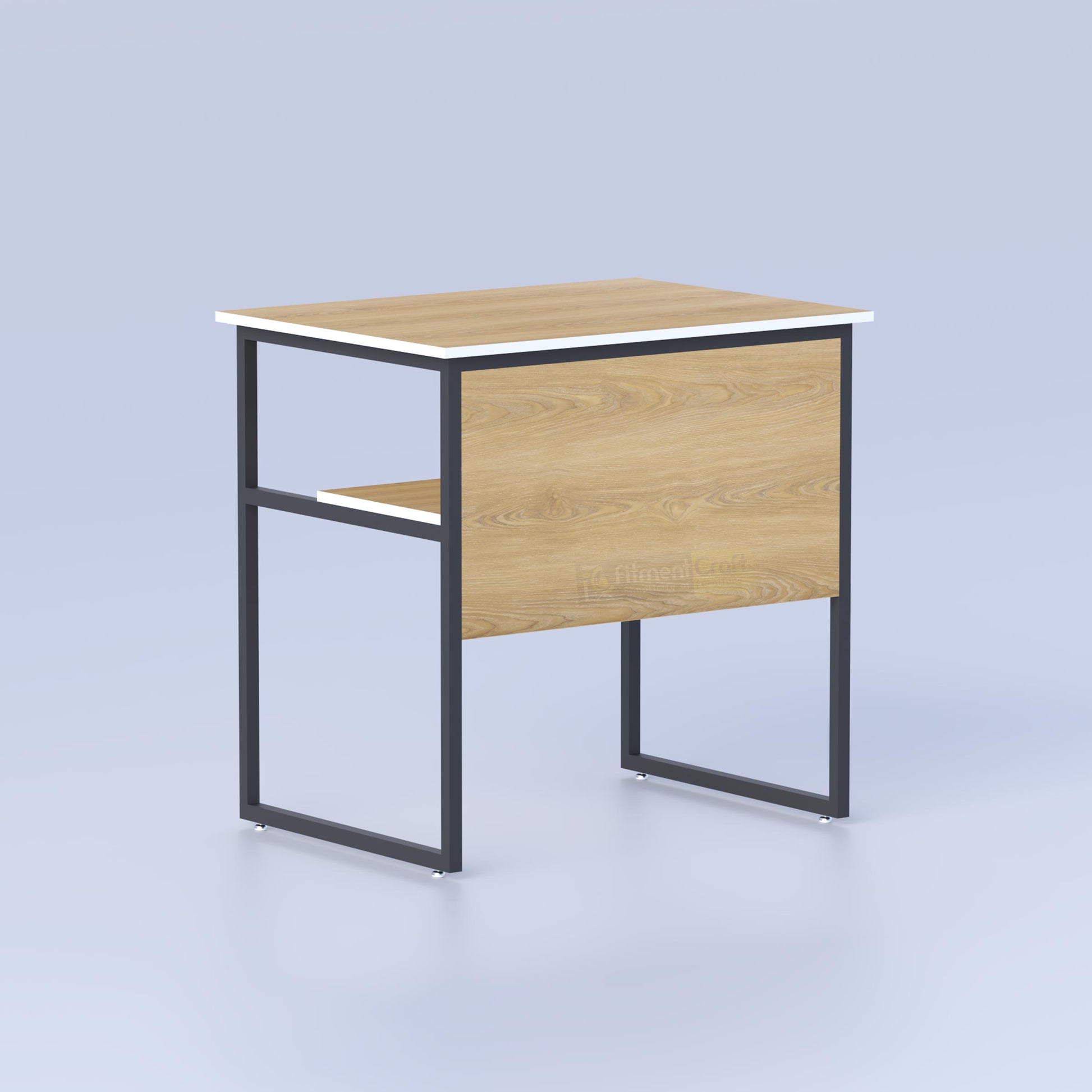Luxin Teacher Table with storage shelf and metal frame for classroom and office use
