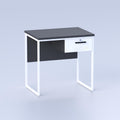 Modern Luzo Teacher Table with drawer and metal frame for classroom workspace