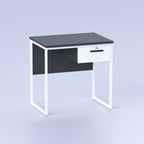 Modern Luzo Teacher Table with drawer and metal frame for classroom workspace