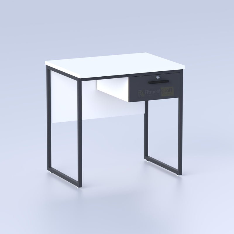 Teacher desk with storage drawer and durable metal frame design