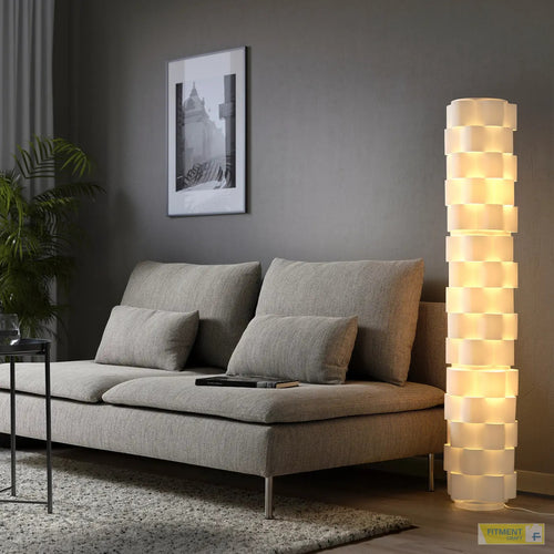 LÅGTRYCK floor lamp white 138 cm - Standard - image 1