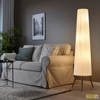 ÖKENSAND floor lamp beech white - Standard - image 1