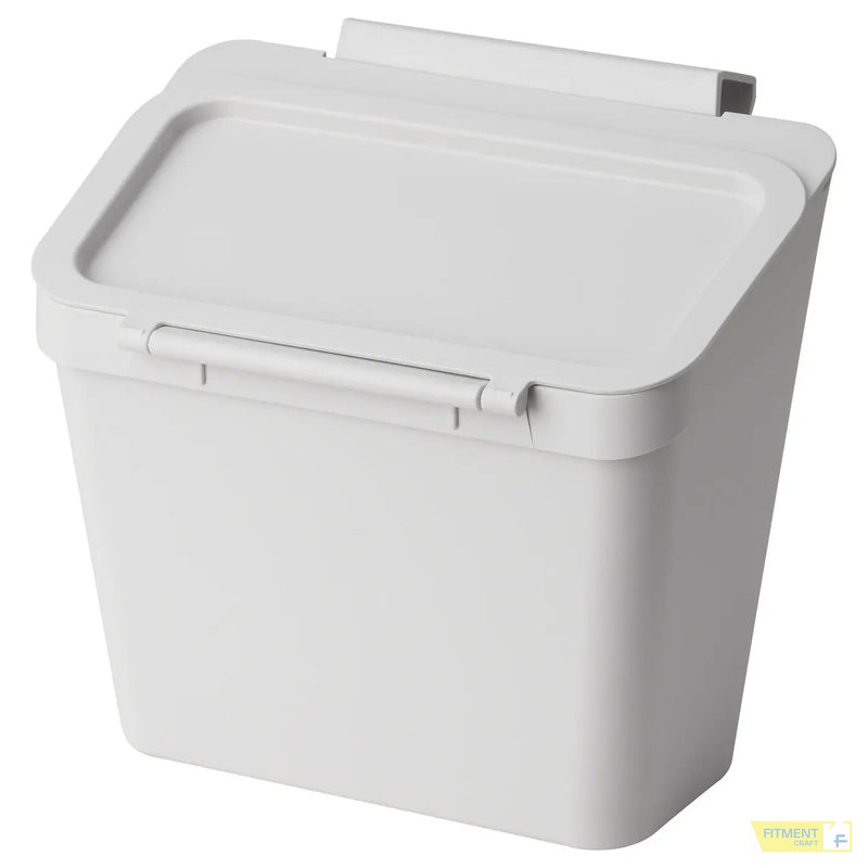 SKOLÄST waste bin for cabinet with door light grey 3 l
