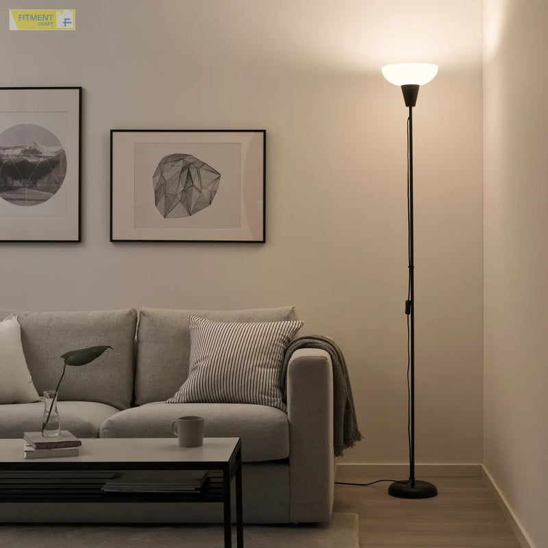 TÅGARP floor uplighter black white