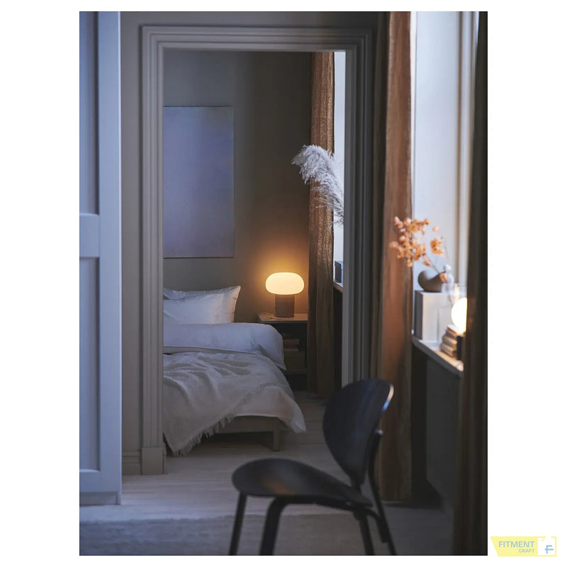 DEJSA table lamp beige opal white glass 28 cm - Standard - image 1