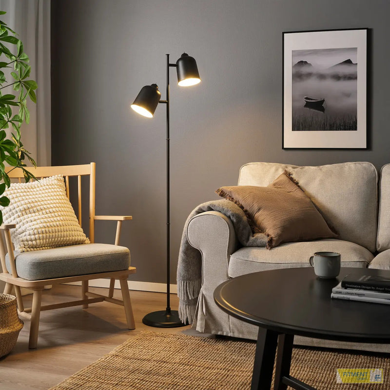 KLÖVING floor lamp anthracite
