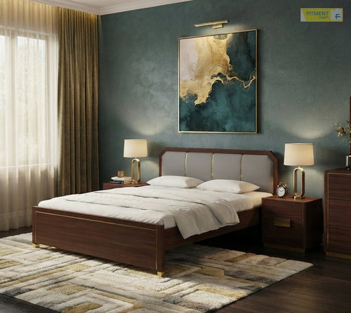 Koryn King Size Bed - Gray and Antique - image 1