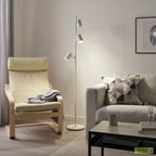 NYMÅNE floor lamp with 3 spot white - Standard - image 1