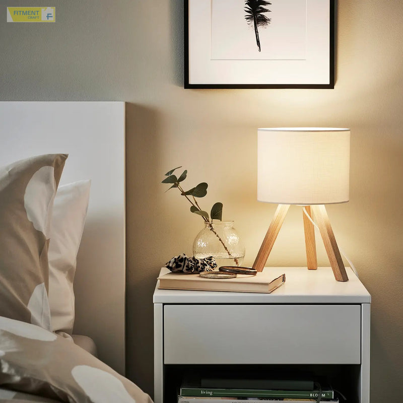 STORSEGEL table lamp ash white