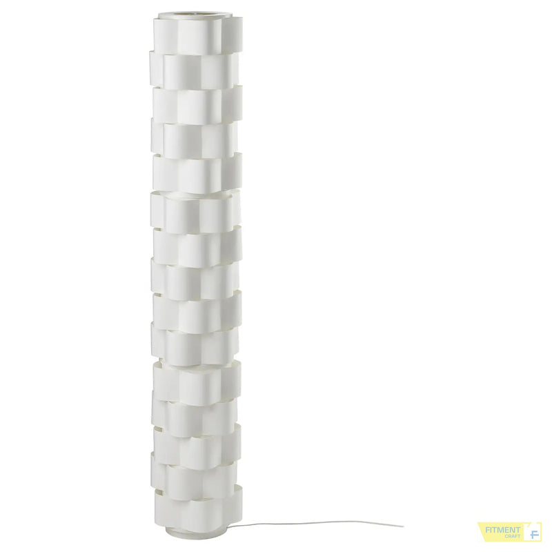LÅGTRYCK floor lamp white 138 cm