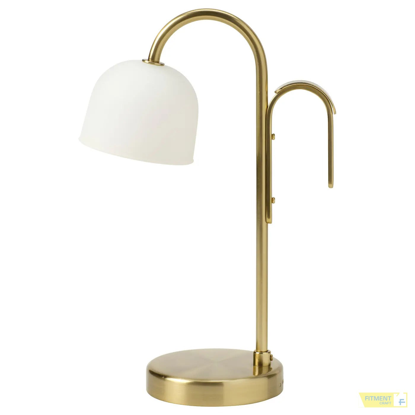 TVÅMASTAD LED portable lamp battery operated brass opal white glass - Standard - image 2