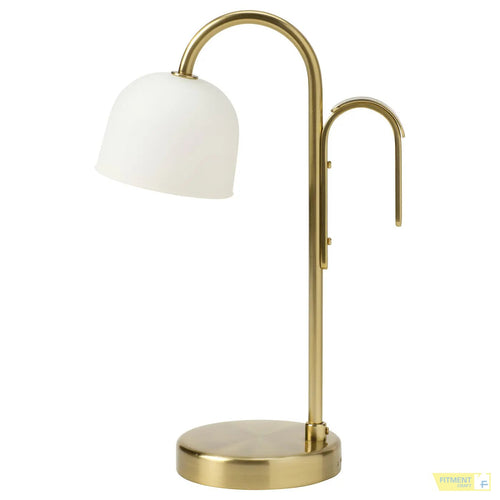 TVÅMASTAD LED portable lamp battery operated brass opal white glass - Standard - image 2