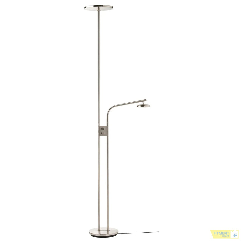 ISJAKT LED floor uplighter reading lamp dimmable nickel plated 180 cm - Standard - image 2