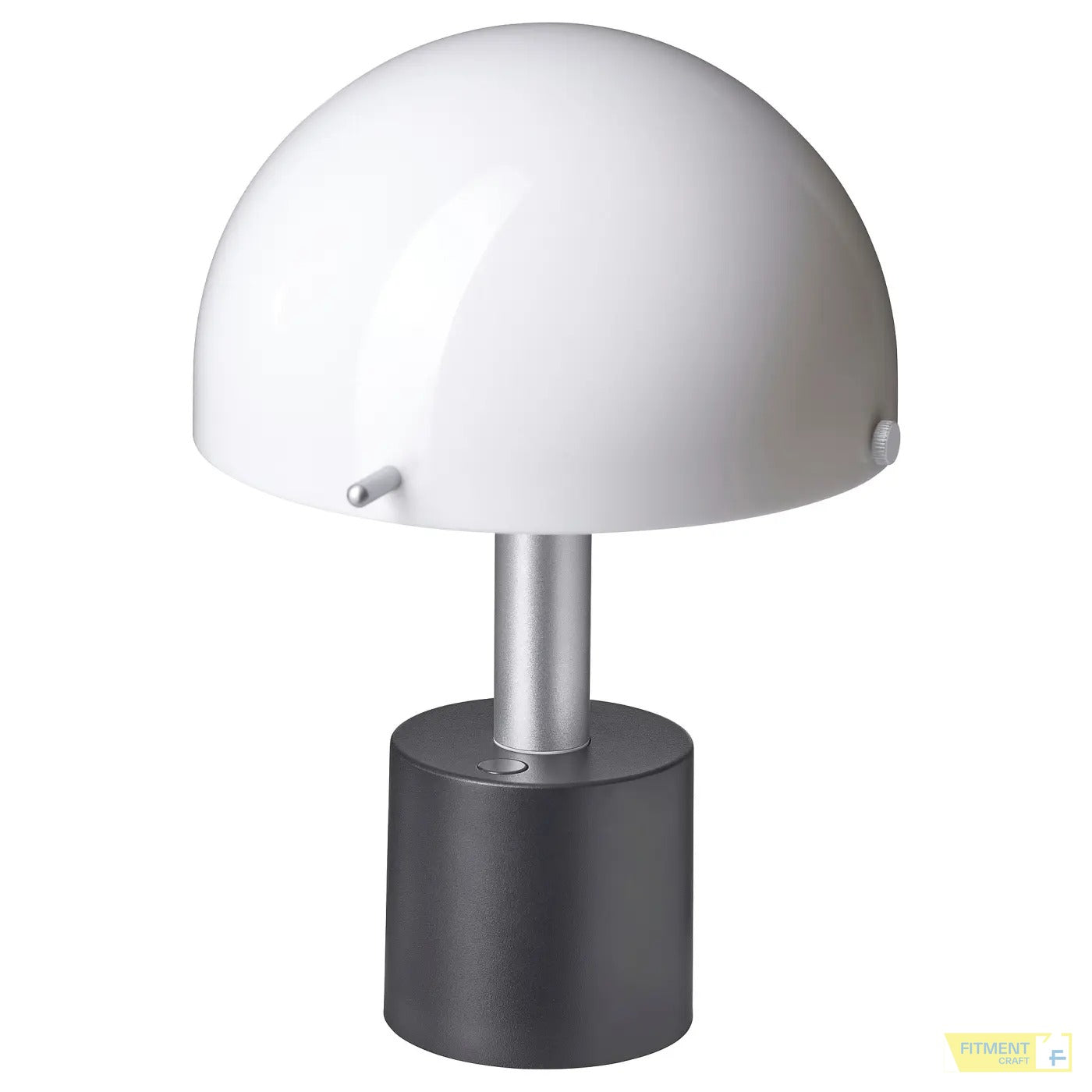 NÖDMAST LED portable lamp battery operated white black 26 cm - Gallery - image 3